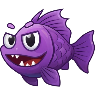 Fialová ryba – Fish Boom