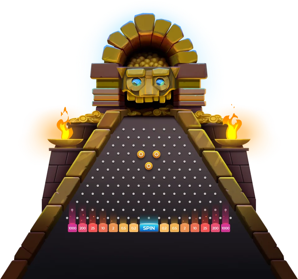 Plocha bonusového kola – Plinko AZTEC